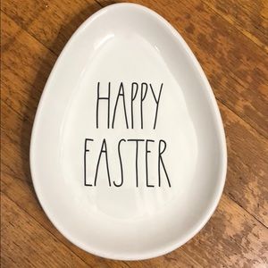 New Rae Dunn “Happy Easter” egg shaped plate